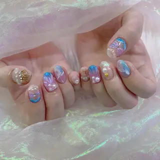 ネイル 🦋ネイルサロン ブラン🌈ゆりのネイルデザイン