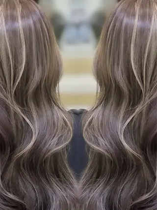 ロング カラー 🤍ハイライト/ レイヤー/銀座🤍のヘアスタイル