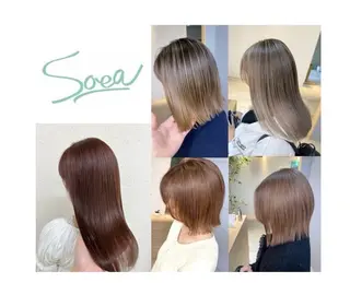 カラー 高難易度縮毛矯正　春日井　Soea(ソイア)所属・多久間 喬介のヘアスタイル