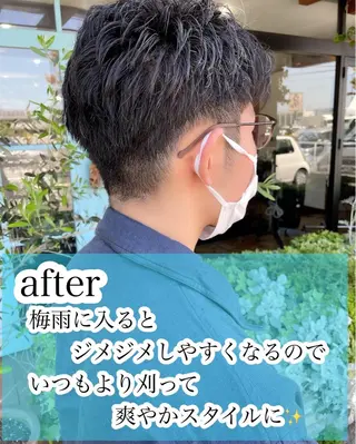 パーマ ヘアアレンジ メンズ 安藤 まどかのヘアスタイル