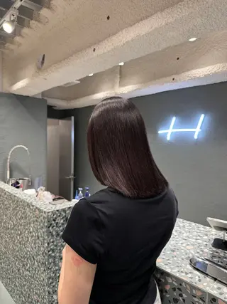 ショート カラー せな立川レディース メンズカットモデルのヘアスタイル