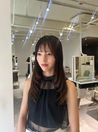 ロング 韓国ヘア ‎⟡.·KANA🐥のヘアスタイル