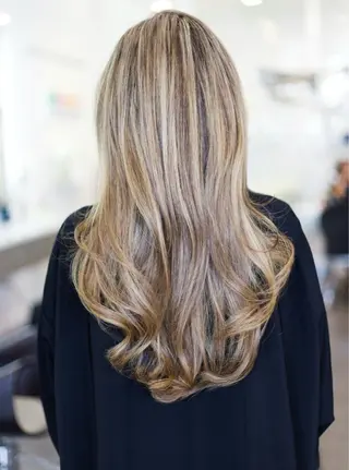 ロング カラー パーマ ヘアアレンジ 森山 陽菜のヘアスタイル