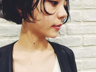 ショート カラー パーマ la fith所属・rico_by ヘアとアイブロウのヘアスタイル