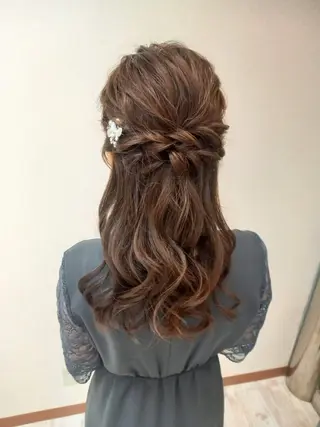 セミロング ヘアアレンジ bright所属・miku ヘアセット/着付けのヘアスタイル
