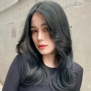 セミロング カラー ✨ハッシュカット✨ ユウキ✨のヘアスタイル