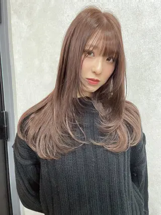 ロング カラー AIRI layer cut hairのヘアスタイル