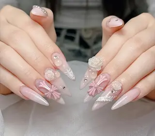 ロング カラー yuna ユナのネイルデザイン