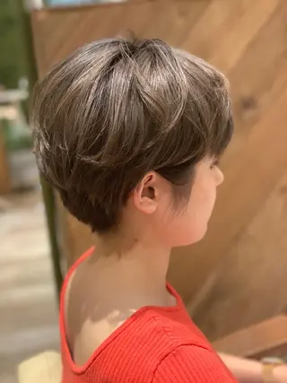 ショート カラー 韓国風レイヤーカット 🇰🇷❕モカのヘアスタイル