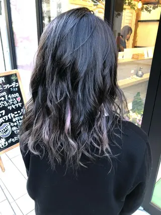ミディアム カラー 樋渡 侑希のヘアスタイル