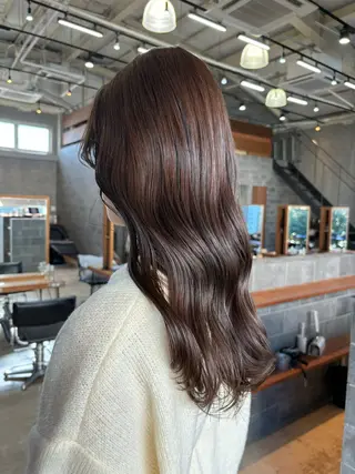 ロング カラー パーマ ヘアアレンジ 押切 響　のヘアスタイル