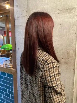 セミロング カラー 横浜美容室／暖色系 michika🌹のヘアスタイル