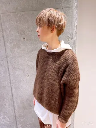 ショート カラー Lann    HAIR•MAKE所属・渡邉 琢也のヘアスタイル