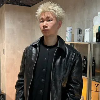 ショート カラー メンズ スパイキーショート/ 短髪/渋谷/kiyoのヘアスタイル