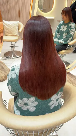 ロング レイヤー❣️縮毛矯正 川村利幸のヘアスタイル