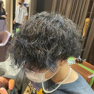 カラー パーマ メンズ 樽川翔/フェザーパー マ/シャドウパーマのヘアスタイル