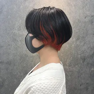 ショート 所渉/韓国レイヤー /ウルフカットのヘアスタイル