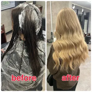 ロング カラー ハイトーンエクステ 🎩カズキ🎩のヘアスタイル