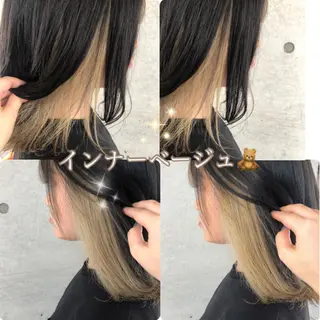 セミロング カラー nagisa /縮毛矯正のヘアスタイル