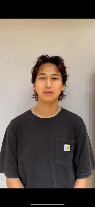 カラー パーマ メンズ 似合わせカット /パーマ岡本淳平のヘアスタイル