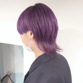 ミディアム カラー メンズ iss所属・メンズ/パーマ特化 /波巻き/林洋平のヘアスタイル