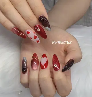 ネイル momo 長さだしのネイルデザイン