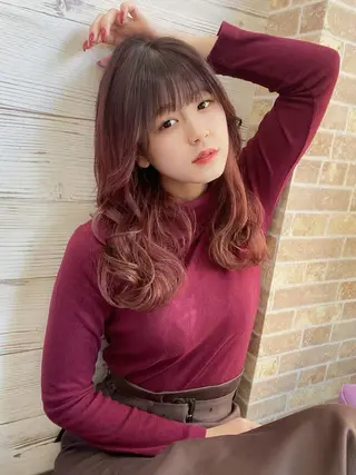 ロング カラー ヘアアレンジ LAVENDIA Azabu所属・LAVENDIA 初音のヘアスタイル