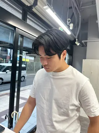 パーマ メンズ #韓国ハイトーン💓 TOWAのヘアスタイル