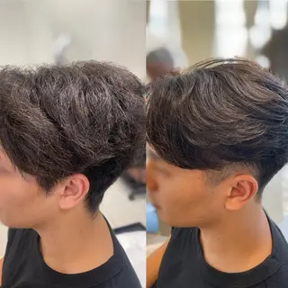 メンズ センターパート 川島爽楽のヘアスタイル