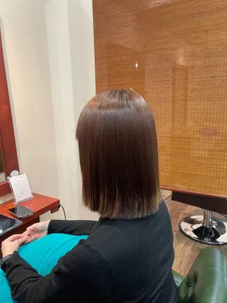 セミロング パーマ テライ ケイショウのヘアスタイル