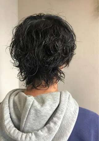 パーマ メンズ ケアブリーチ /髪質 改善/古橋圭史郎のヘアスタイル