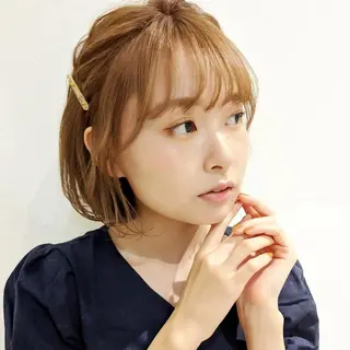 ショート カラー ヘアアレンジ kitin  吉祥寺 山岸花のヘアスタイル