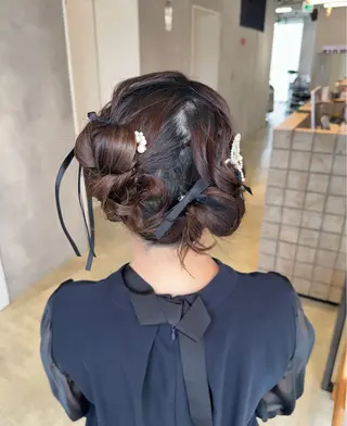 ヘアアレンジ 透明感カラー✨艶髪 制作🌱山根あゆみのヘアスタイル