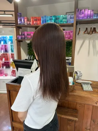 ミディアム カラー 有田裕真 【ブリーチカラー】のヘアスタイル