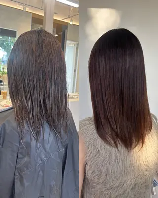 ロング yoshino /ナチュラル縮毛のヘアスタイル