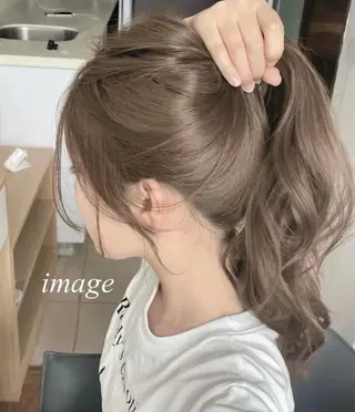 ロング カラー belle   表参道　terrace所属・抜きっぱなしブロンド /ハイトーン/カナタのヘアスタイル