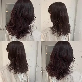 ミディアム カラー カジュアルを女っぽく 𝗮𝘆𝗮𝗰𝗼のヘアスタイル