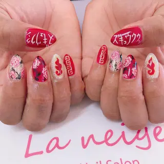 ネイル La neige* yuki 🥯🍑のネイルデザイン