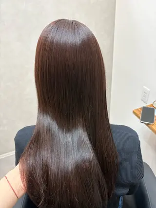 ロング カラー waku所属・豊橋/菜月/ブリーチ /艶カラーハイトーンのヘアスタイル