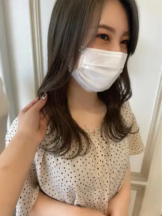 ミディアム カラー パーマ ヘアアレンジ キッズ ネイル マツエク・マツパ アイブロウ belta.🌱 安藝夏花🌻のヘアスタイル