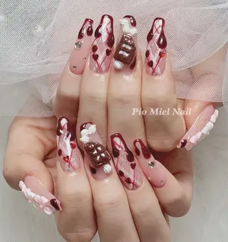 ネイル HANA 長さだしのネイルデザイン