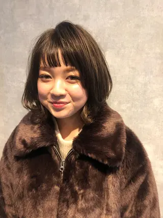 ミディアム カラー パーマ 💫期間限定価格💫 似合わせカット🧚のヘアスタイル