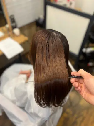 セミロング Salowin銀座suite店所属・美髪縮毛矯正/髪質 改善カラー/寺倉海人のヘアスタイル