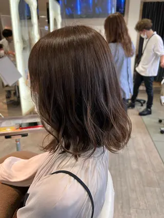 ミディアム カラー 柳澤 和也のヘアスタイル