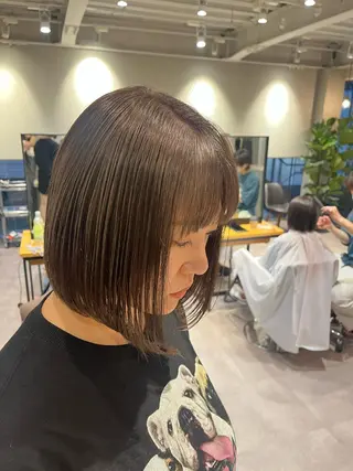 ミディアム 韓国風/オシャレ /縮毛矯正/滝口琴未のヘアスタイル