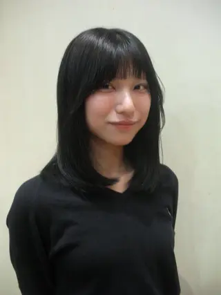 セミロング カラー 京都/カラー/松野 翔のヘアスタイル