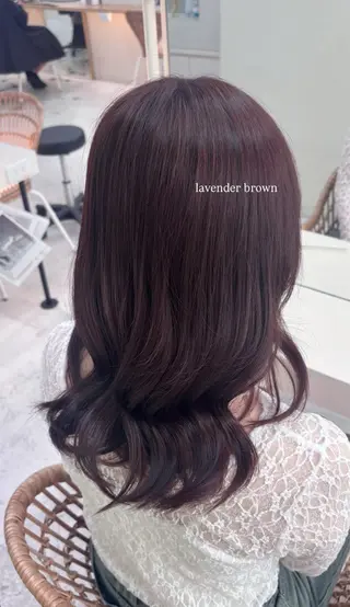 セミロング カラーモデル募集✨️ YUKI🎀☁️のヘアスタイル