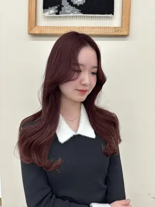 ロング レイヤーカット/髪質 改善/momo🎀のヘアスタイル