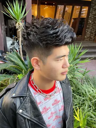 パーマ メンズ enntaku 新宿所属・MASANA 🎱ディレクターのヘアスタイル