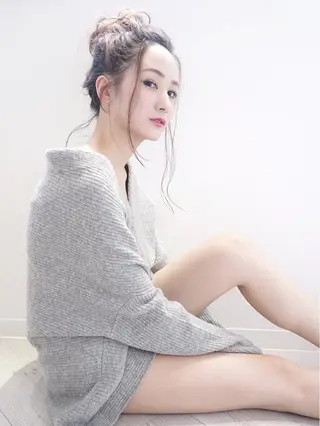 ロング カラー ヘアアレンジ WHOLE所属・花井 啓好のヘアスタイル